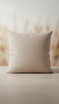Blush Sand Linen Throw Pillow