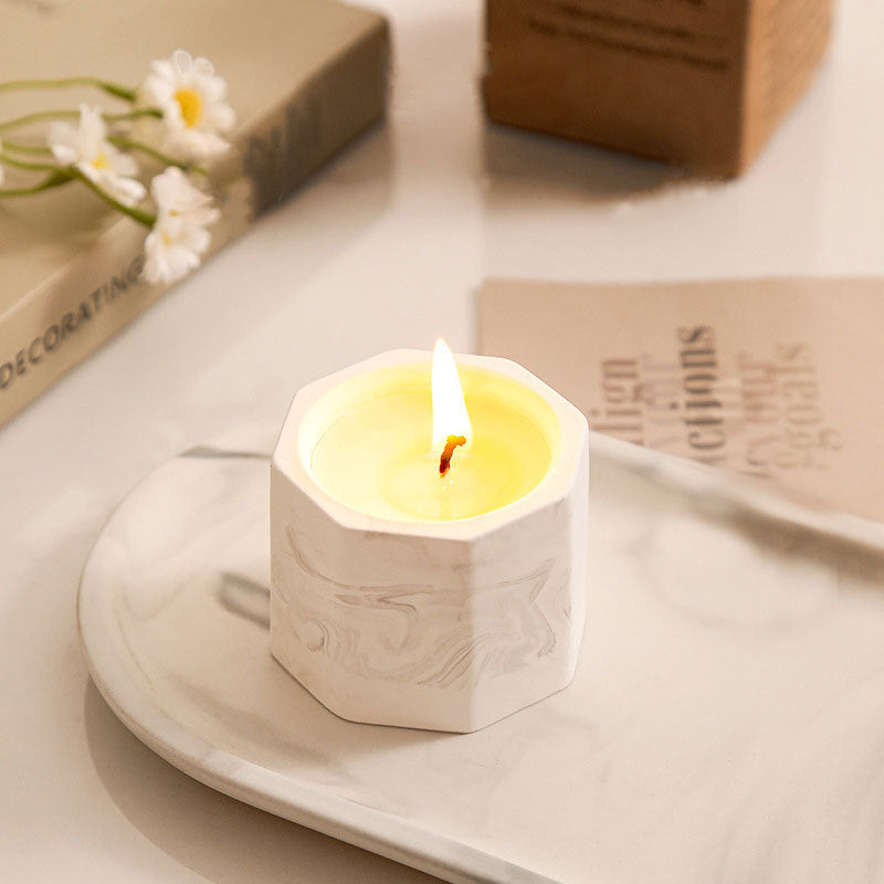 Plaster Cup Scented Candle for Bedroom and Home Use, Long-Lasting – Multiple Fragrance Options