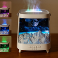 Cozy Corners Set - Flame Aromatherapy Humidifier and Motion Sensor Night Light