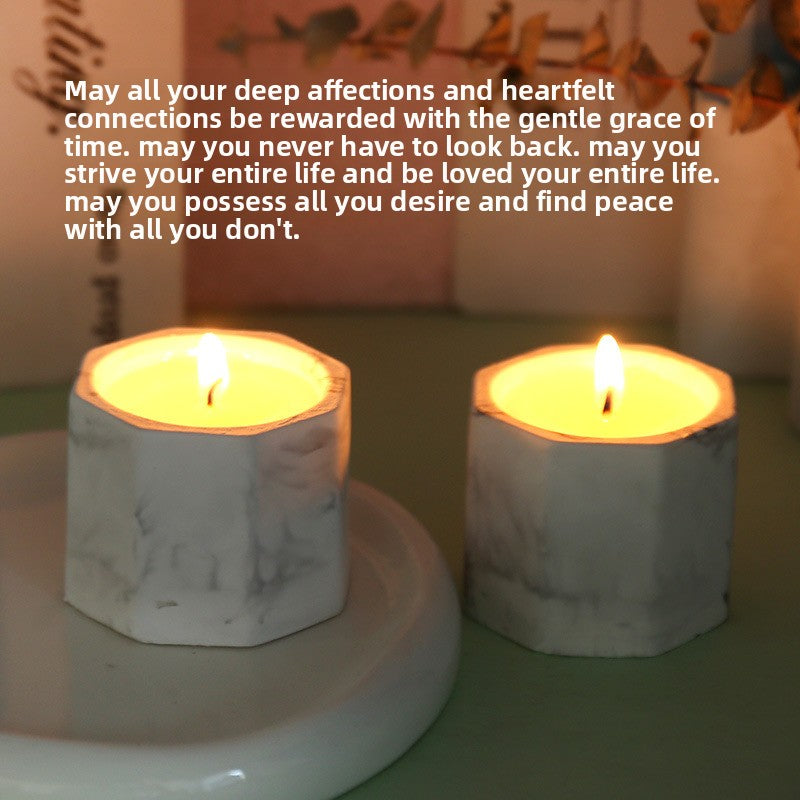 Plaster Cup Scented Candle for Bedroom and Home Use, Long-Lasting – Multiple Fragrance Options