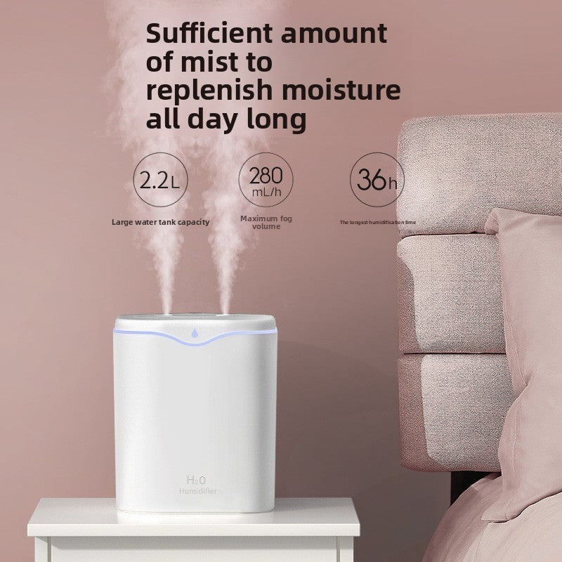 High-Capacity, High-Output Humidifier with 2L Water Tank