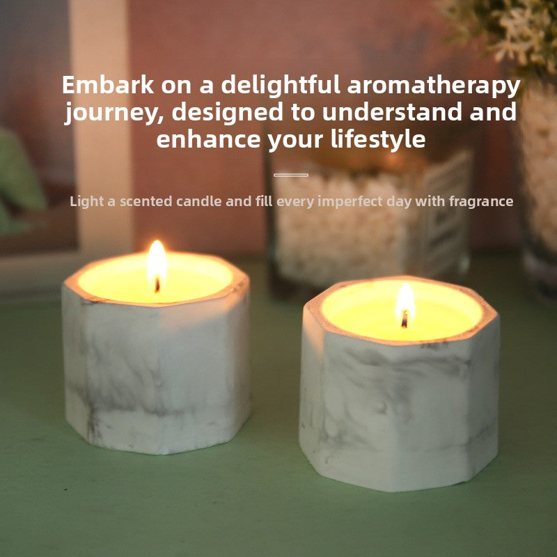 Plaster Cup Scented Candle for Bedroom and Home Use, Long-Lasting – Multiple Fragrance Options
