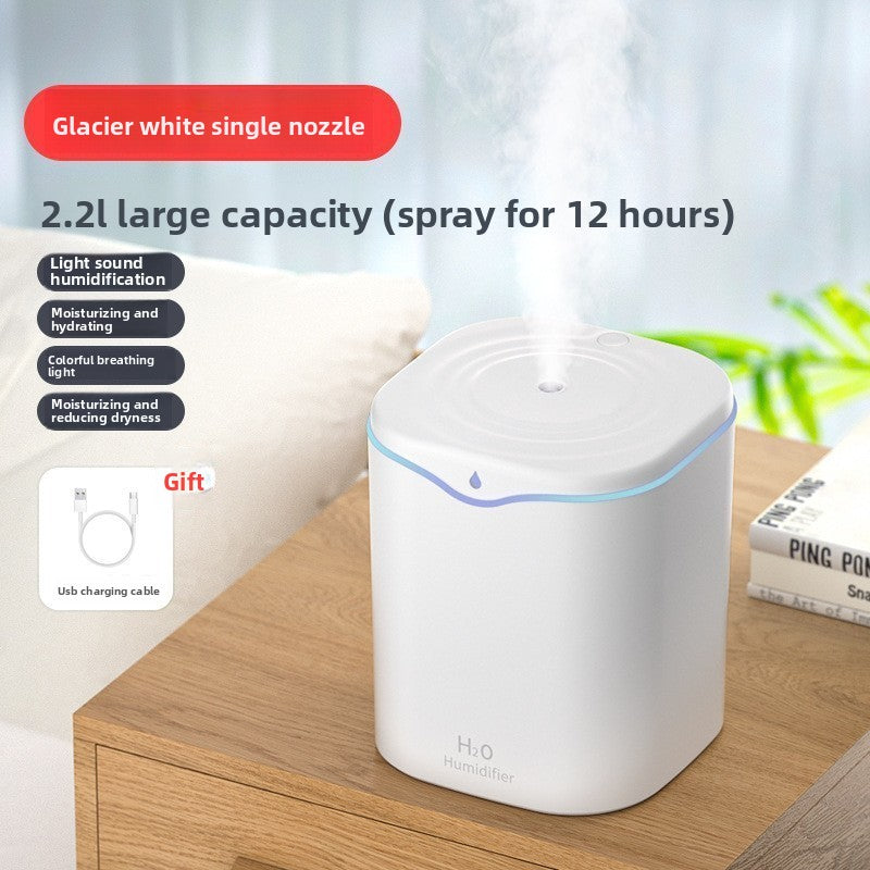 High-Capacity, High-Output Humidifier with 2L Water Tank